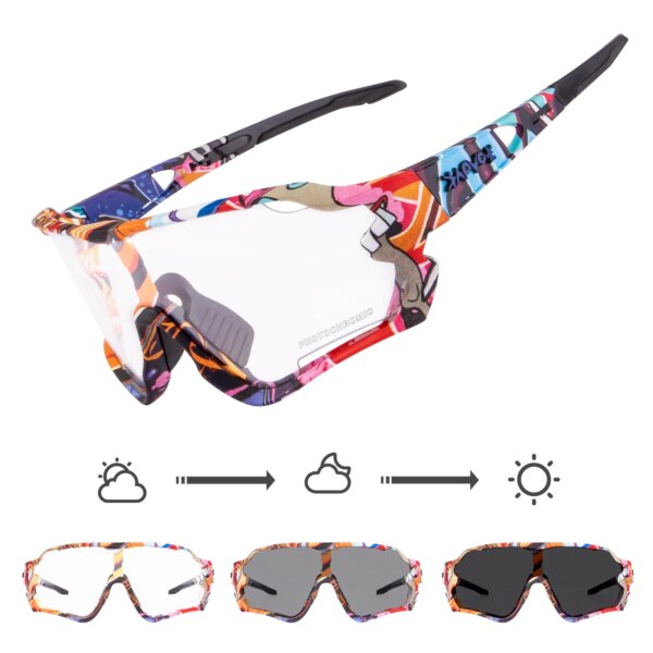 Kapvoe, gafas fotocromáticas para ciclismo para hombre, gafas de ciclismo para bicicleta de montaña, gafas de sol con protección UV400 para deportes al aire libre