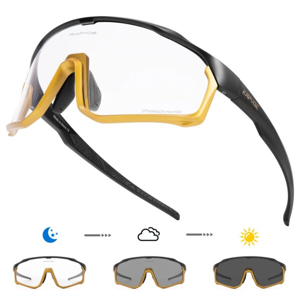 Kapvoe, gafas de sol fotocromáticas para ciclismo, gafas para ciclismo UV400, gafas para bicicleta MTB, gafas deportivas, gafas de sol para exteriores, gafas para bicicleta