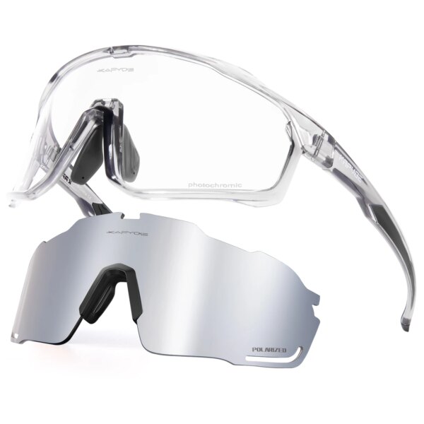 Kapvoe, gafas de sol fotocromáticas para hombre, gafas polarizadas para ciclismo MTB, gafas para bicicleta de montaña, gafas para deportes al aire libre para mujer, gafas UV400