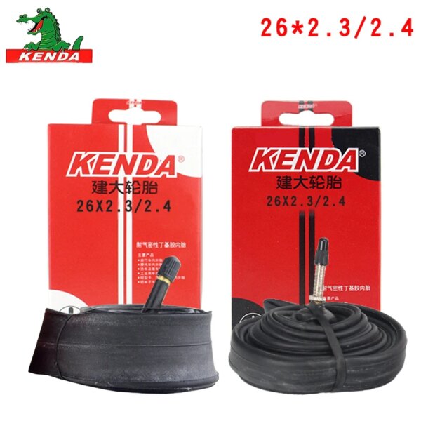 Kenda-tubo interior para bicicleta de montaña, piezas de neumáticos de 26 pulgadas, 26x2,3/2,4, 3,5, 4,0 S/VF/V, tubo interior de goma de butilo para ciclismo