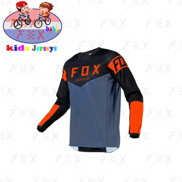 Camiseta de Motocross de secado rápido para niños, camiseta de descenso para bicicleta de montaña DH, ropa de motocicleta MX http fox, camisetas de MTB para niños 2021