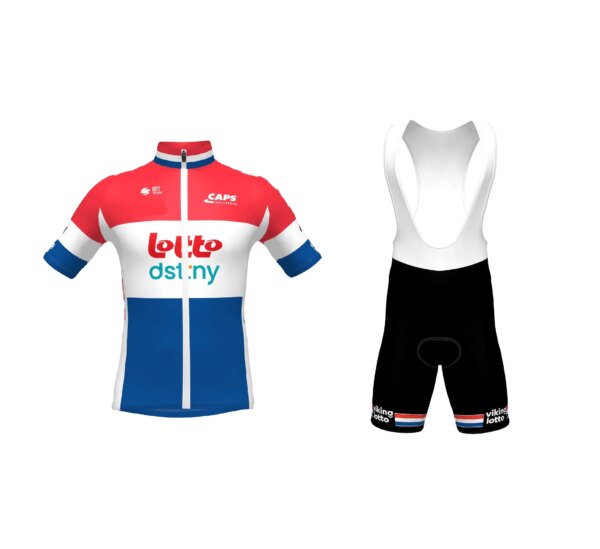 CORTE LASER 2023 Lotto Dstny Team HOLANDA JERSEY DE CICLISMO DE MANGA CORTA ROPA DE CICLISMO DE VERANO ROPA CICLISMO + PANTALONES CORTOS