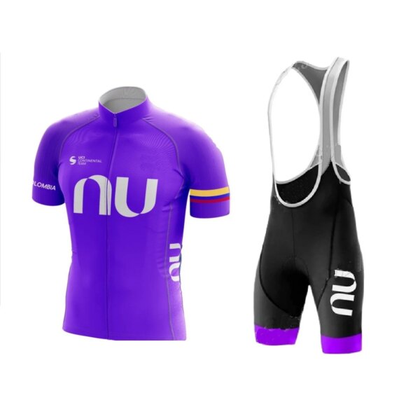 LASER CUT 2024 NU COLOMBIA Team JERSEY DE CICLISMO DE MANGA CORTA ROPA DE CICLISMO DE VERANO ROPA CICLISMO + PANTALONES CORTOS