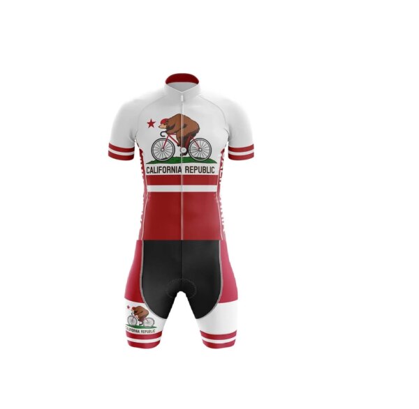 ROPA DE CICLISMO PARA HOMBRE CORTADA CON LÁSER BODY DE JERSEY DE CICLISMO CON BANDA DE ENERGÍA TAMAÑO DEL EQUIPO NACIONAL DE California: XS-4XL