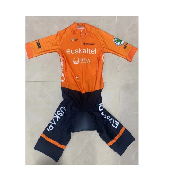 Mono de corte láser EUSKALTEL DBA, traje de equipo corto, Jersey de Ciclismo, Ropa de bicicleta, Maillot, Ropa de Ciclismo