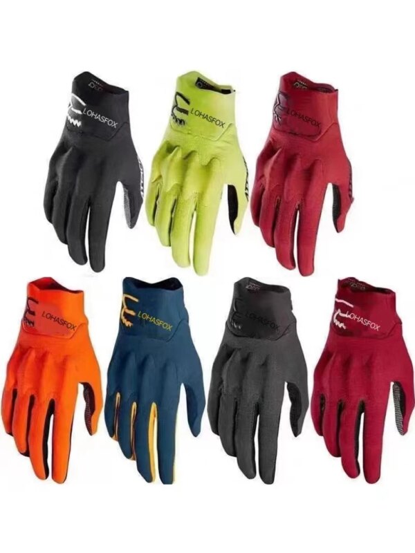 LOHASFOX d30 Protección de las articulaciones de las manos del vehículo eléctrico guantes de dedos largos antideslizantes resistentes al desgaste para motocicletas todoterreno