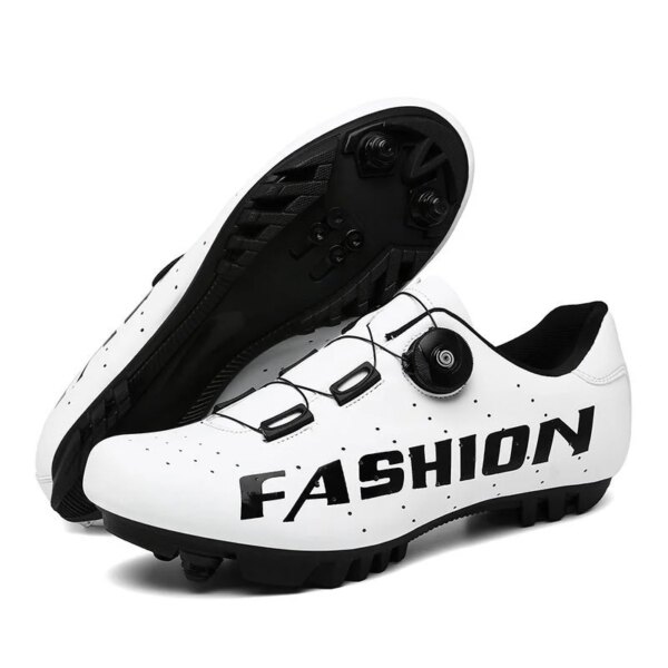 Zapatos de ciclismo sin bloqueo para hombre, zapatillas transpirables antideslizantes para ciclismo de montaña, calzado para bicicleta de carretera