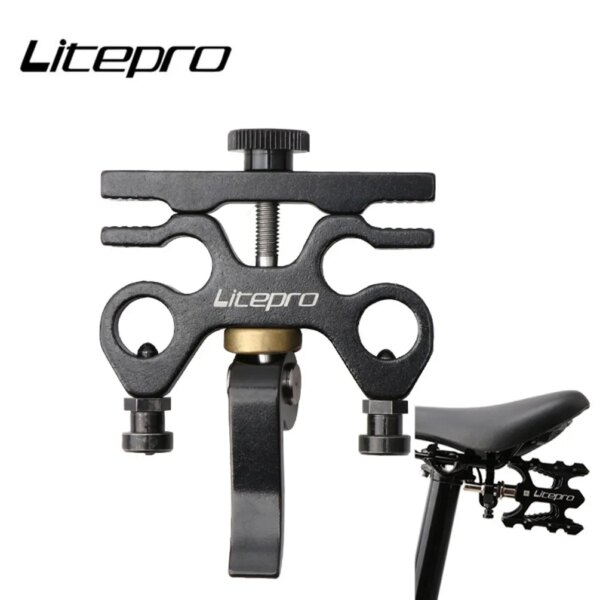 Litepro-Pedal de bicicleta plegable, dispositivo de liberación rápida para bicicleta Brompton, hebilla de colocación de Pedal QR de aleación de aluminio