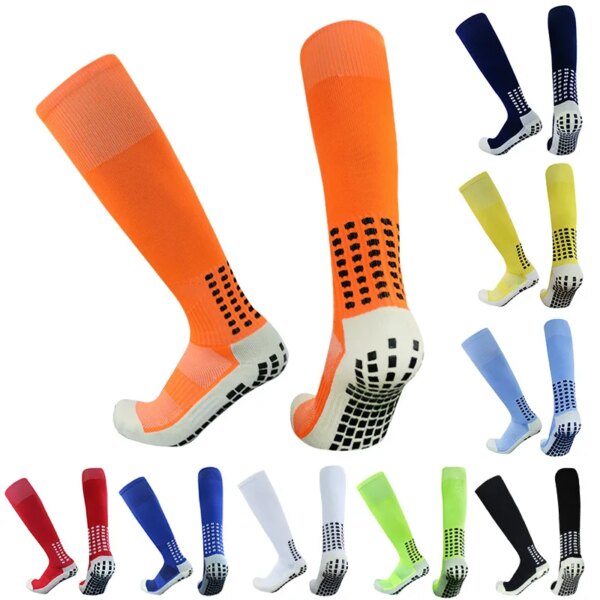 Calcetines largos de fútbol para hombres y mujeres, calcetines deportivos de varios colores con agarre antideslizante, calcetines de fútbol de Rugby