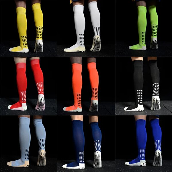 Calcetines de fútbol antideslizantes largos hasta la rodilla Calcetines de fútbol antideslizantes Calcetines de ciclismo deportivos