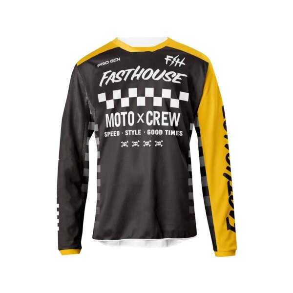 Camiseta de manga larga para motocross, camiseta para moto MTB DH, ropa para descenso, camiseta para bicicleta de montaña, camiseta de ciclismo para hombre