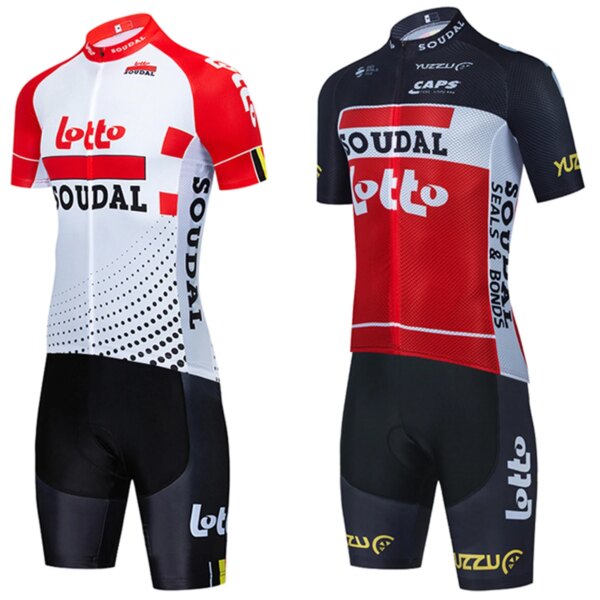 Lotto Soudal Quickstep Ciclismo equipo Jersey bicicleta pantalones cortos conjunto hombres mujeres Ropa Ciclismo Bicycl Maillot PantsClothing