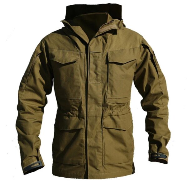 Ropa M65 cortavientos táctico para hombre, chaqueta de invierno y otoño, impermeable, resistente al desgaste, a prueba de viento, chaquetas de senderismo