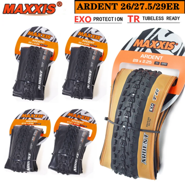 Neumáticos para bicicleta de montaña MAXXIS ARDENT 29 27,5 de 26 pulgadas con baja resistencia a la rodadura y buen rendimiento de frenado y aceleración.