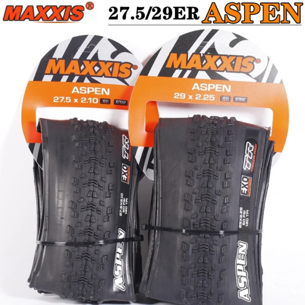 Neumáticos plegables MAXXIS ASPEN para bicicleta de montaña, 27,5x2,1, 27,5x2,25, 29x2,1, 29x2,25, más resistentes al desgaste y con excelente agarre