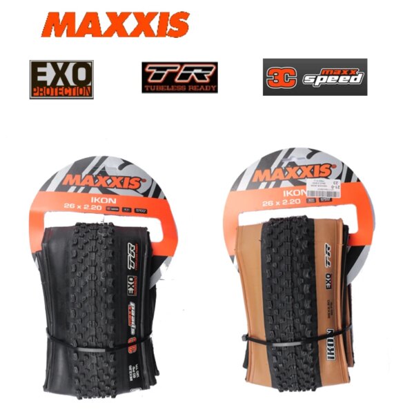 MAXXIS IKON neumático de bicicleta de montaña plegable antipinchazo EXO/TR/3C neumático sin cámara para MTB 26x2,2/2,35 27,5x2,2/2,35 29x2/2,2/2,35