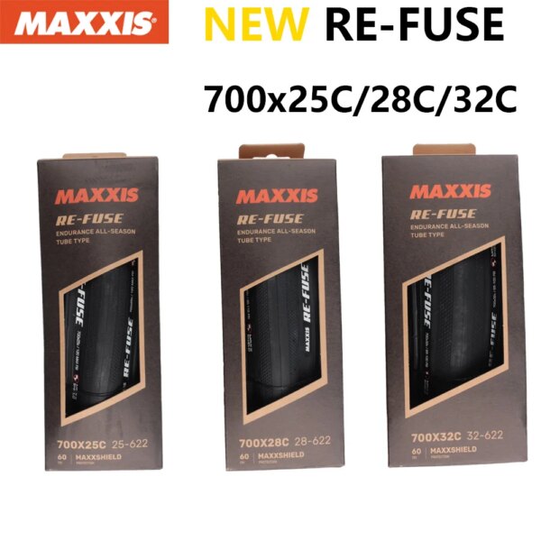 MAXXIS-neumático de bicicleta RE-FUSE, neumático de viaje de larga distancia, alta resistencia al desgaste y a pinchazos, neumáticos de bicicleta de carretera, neumático de E-ROAD