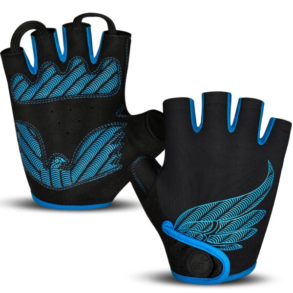 MOREOK Guantes de bicicleta de verano con almohadillas de 5MM, guantes para bicicleta de montaña, guantes transpirables para bicicleta, guantes de ciclismo para ciclismo de montaña y carretera para hombres y mujeres