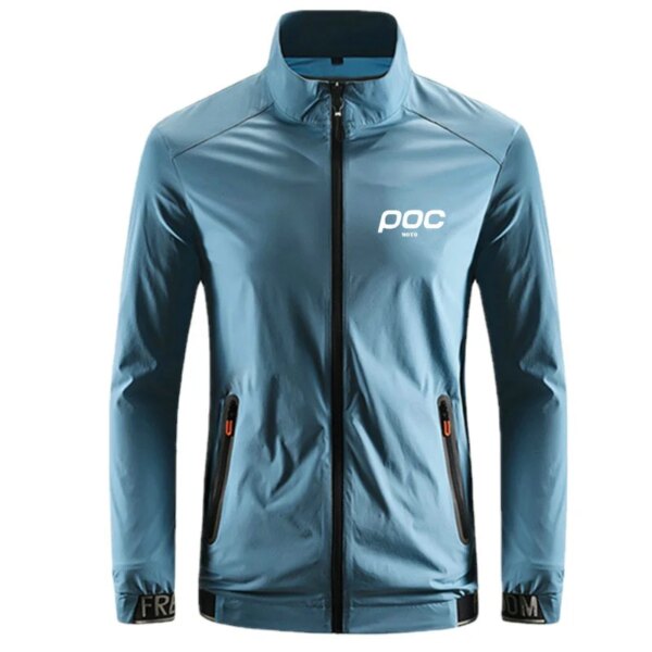 Chaquetas de ciclismo para MOTO POC, cortavientos fino para hombre, deportes al aire libre, a prueba de viento, ropa para bicicleta de montaña y carretera, chaqueta ligera para bicicleta, abrigo para bicicleta