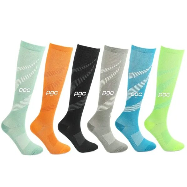 MOTO POC Ciclismo MTB calcetines para bicicleta de carretera Calze Ciclismo Uomo calcetines transpirables para bicicleta hombres mujeres deportes al aire libre Calcetines de Ciclismo de carreras