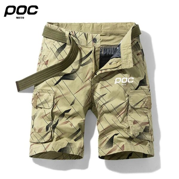 Pantalones cortos de ciclismo para MOTO POC, pantalones cortos para bicicleta de montaña Mtb, ropa impermeable y transpirable para hombres, pantalones cortos para montar en carretera, pantalones para descenso Enduro