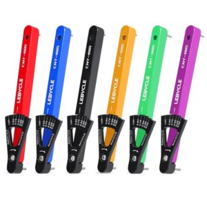 Indicador de desgaste de cadena de bicicleta de montaña, kit de verificación de cadena, medición de calibre de cadenas multifuncional para bicicleta de montaña y carretera