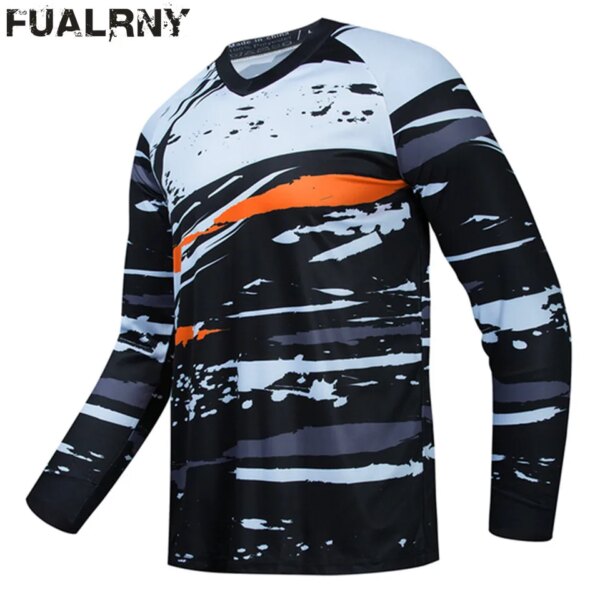 Ropa MTB nueva bicicleta de montaña motocicleta ciclismo fuera de carretera camiseta de competición ciclismo camiseta Jersey para descensos hombre Moto de manga larga