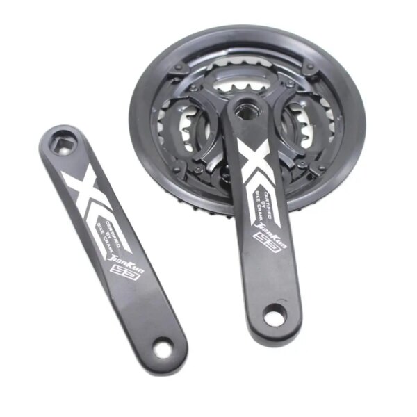 Platos y bielas para bicicleta de montaña, 7/8/9 velocidades, 24-34-42T, 170mm, juego de manivela para bicicleta, rueda dentada con orificio de diamante, rueda dentada, pieza de bicicleta de aleación de aluminio