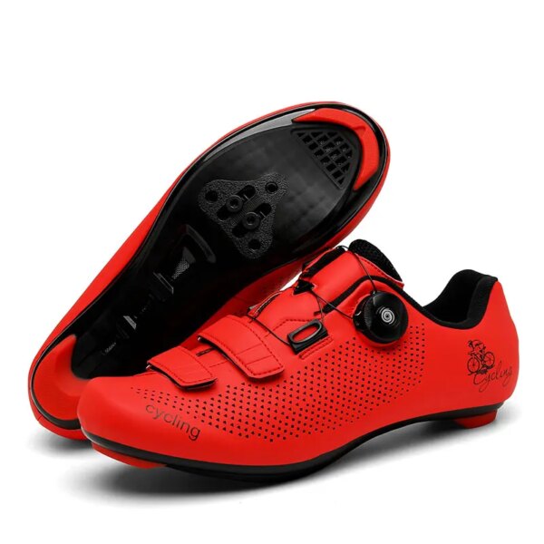 Zapatos de ciclismo MTB para hombre y mujer, zapatillas de ciclismo, zapatos de bicicleta de carretera y de montaña con gancho y bucle, zapatillas deportivas todoterreno con picos, zapatos de carreras