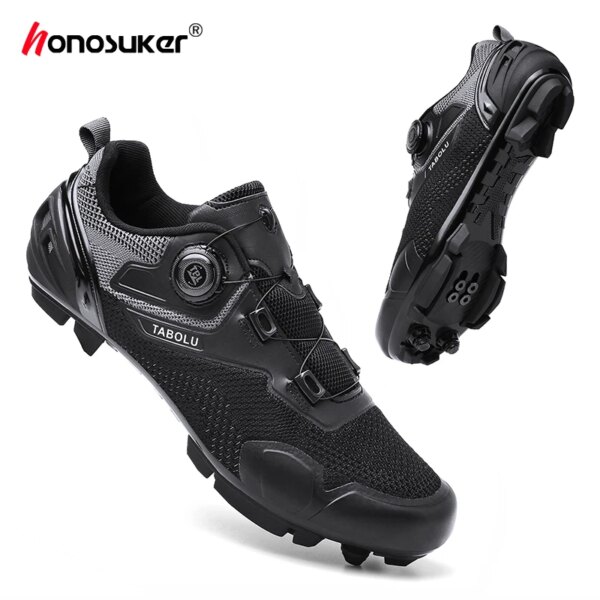 Zapatos de ciclismo MTB, zapatillas deportivas de velocidad para bicicleta de carretera, botas deportivas para hombre y mujer, tacos SPD, zapatos para bicicleta de montaña para Shimano