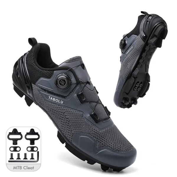 Zapatos de ciclismo MTB para hombre, tabla de carril, zapatos de ciclismo para carretera, ciclocross, zapatos planos de velocidad, zapatos de carreras para mujer, zapatos de ciclismo Spd de montaña