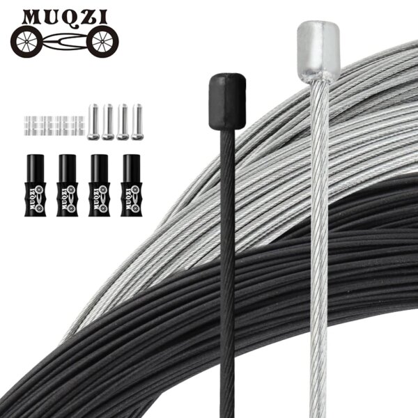 MUQZI-Cable de cambios para bicicleta Brompton, 2 uds., 1850mm, Cable desviador trasero plegable, accesorios de línea de cambio de Ciclismo de Carretera MTB