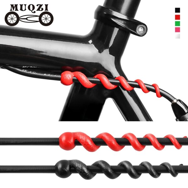 MUQZI 4/8 Uds Protector de Cable de cambio de freno MTB cuadro de bicicleta de carretera carcasa de freno hidráulico cubierta antifricción Protector de goma