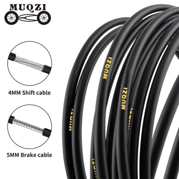 MUQZI-carcasa de Cable de cambio de freno de bicicleta, 4mm, 5mm, 4mm, 5mm, Cable de cambio de marchas, accesorios de ciclismo