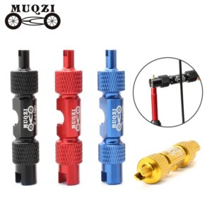 MUQZI llave para válvula de bicicleta multifuncional AV FV válvula Presta Schrader instalación de núcleo de latón herramienta de extracción MTB Reparación de bicicletas de carretera