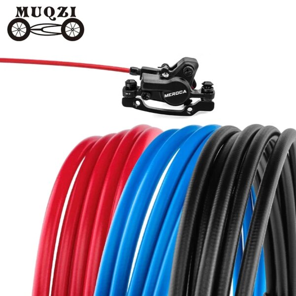 MUQZI-tubo de aceite para freno de disco de bicicleta de montaña, EIEIO, 5mm, Cable de nailon hidráulico lleno de aceite, 22 g/m para piezas de bicicleta Shimano