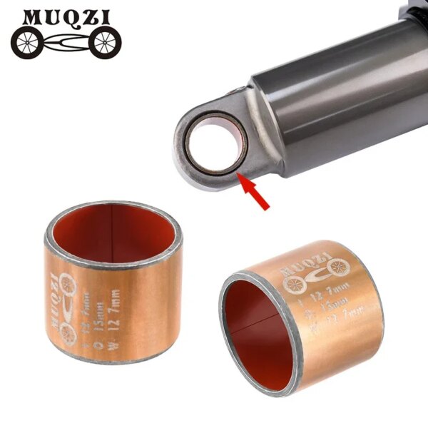 MUQZI-amortiguador para bicicleta de montaña, buje DU EIEIO, bujes pivotantes sin aceite para amortiguadores traseros, piezas de bicicleta de 12,7x15x12,7mm