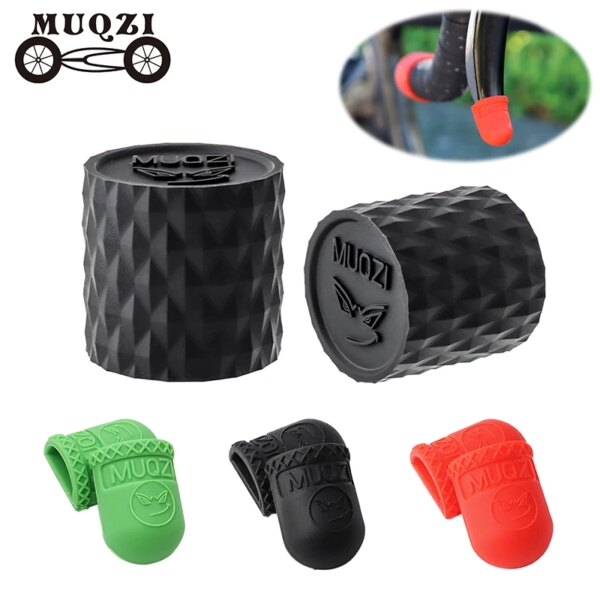 MUQZI-Cinta para manillar de bicicleta de carretera, cinta de barra de manga fija, anillo protector, cubierta de palanca de cambio de freno, palanca de Control Dual, antiarañazos