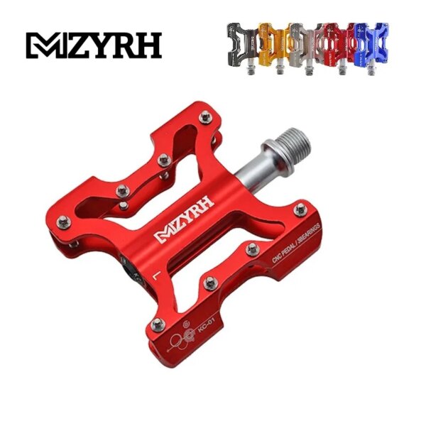 Pedales de bicicleta MZYRH ultraligeros antideslizantes CNC BMX MTB Pedal de bicicleta de carretera ciclismo 3 pedales de rodamiento sellado piezas de bicicleta MZ-715