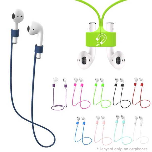 Cable de cuerda colgante para auriculares inalámbricos magnéticos para Airpods Mi Airdots Samsung Buds Plus, auriculares inalámbricos con Bluetooth, cordón para el cuello