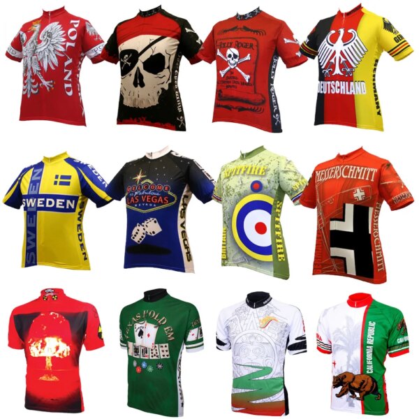 Hombres Ciclismo Jersey Verano Manga Corta Ropa Ciclismo Hombres Mtb Jersey Triatlón Ciclismo Ropa