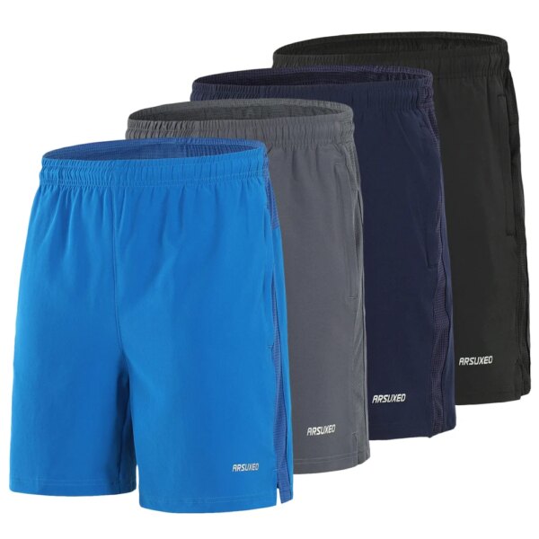 Pantalones cortos de ciclismo para hombre, de secado rápido, transpirables, holgados, informales, para bicicleta de montaña, correr, Fitness, pantalones cortos deportivos de baloncesto