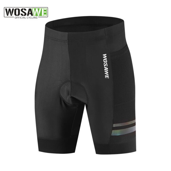 Pantalones cortos de ciclismo para hombre con bolsillo trasero con cremallera, pantalones cortos acolchados de Gel 5D para bicicleta con 2 bolsillos laterales, medias medias para ciclismo de montaña y carretera