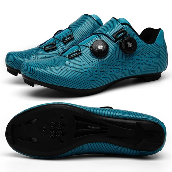 Zapatillas de ciclismo para hombre y mujer, zapatos de montaña, botas para bicicleta de carretera, tacos Spd, zapatos para bicicleta de montaña, zapatillas planas de velocidad de automovilismo, ciclismo de ruta