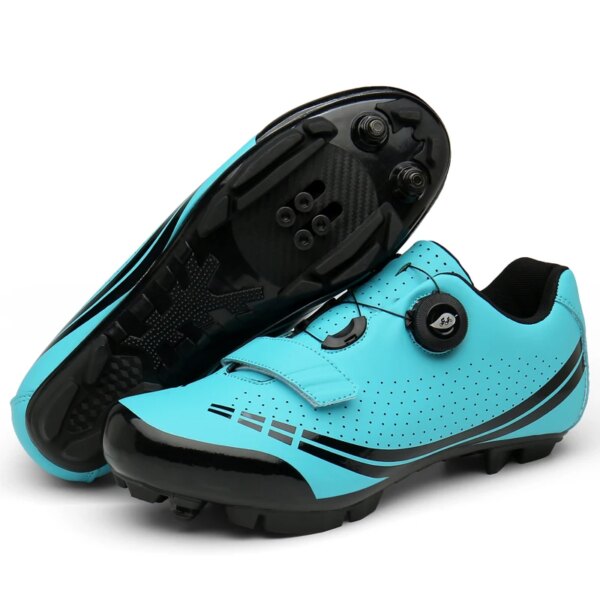 Zapatillas de ciclismo para hombre y mujer, zapatos planos para bicicleta de montaña, tacos de ruta SPD para Shimano, zapatillas de velocidad para bicicleta de carretera, zapatos para bicicleta de tierra