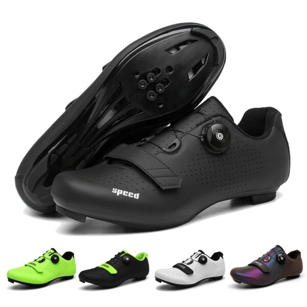 Zapatillas de ciclismo para hombre, zapatos MTB, tacos SPD, zapatos para deportes de montaña, zapatos de bicicleta de carretera, zapatillas de carreras de velocidad, zapatos de bicicleta para mujer