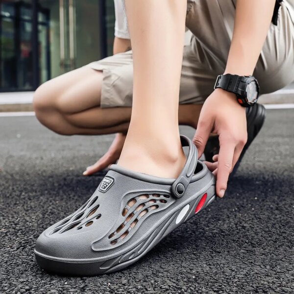 Chanclas para hombre, zapatos de verano para hombre, zapatillas de playa exteriores, zapatilla suave ligera EVA, calzado Unisex, sandalias para hombre de talla grande 38-49