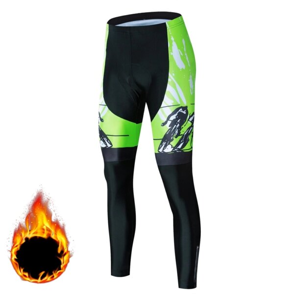 Pantalones con tirantes de ciclismo MILOTO para hombre, pantalones térmicos de invierno para bicicleta de montaña, mallas para bicicleta Coolmax 5D con almohadilla de Gel, pantalones con tirantes de ciclismo