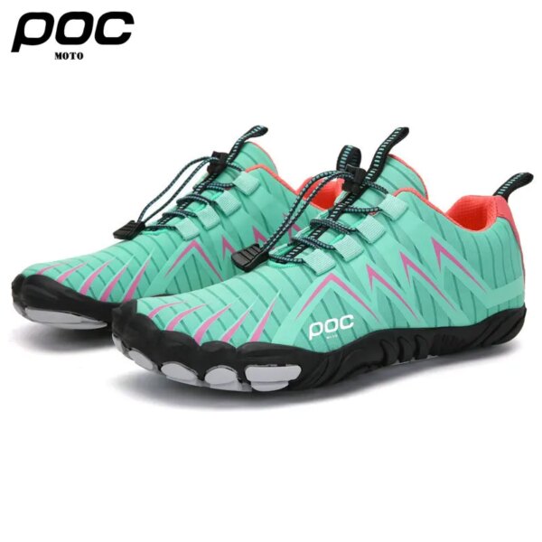 Zapatos de ciclismo para hombre, Moto Poc, Mtb, Pedal plano, bicicleta de montaña, calzado de Ciclismo de Carretera, zapatillas deportivas para mujer, calzado para correr al aire libre