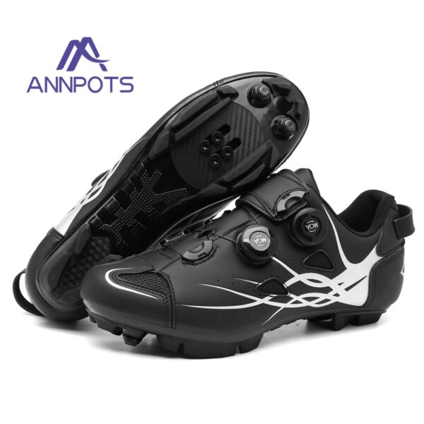 Zapatos de ciclismo MTB para deportes al aire libre para hombre, zapatillas de deporte para bicicleta de carretera con autosujeción, calzado de carreras antideslizante para mujer, zapatos de ciclismo para bicicleta de carretera